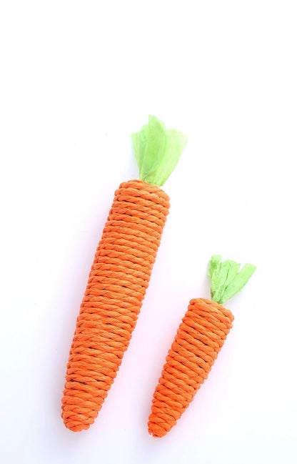 Carrot Paper-Rope Cat Chew