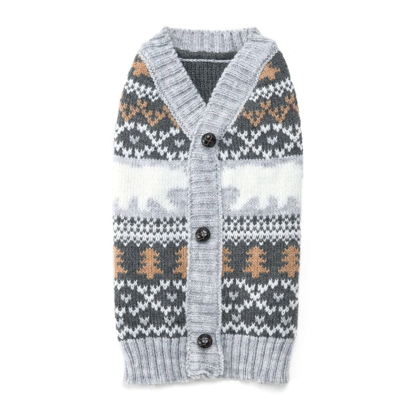 Christmas Deer Knit Dog Sweater