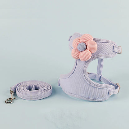 Adjustable Breathable Dog & Cat Harness Set