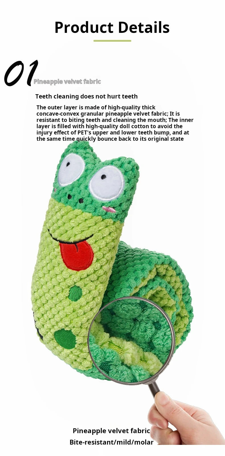 Snail Puzzle Squeaky Dog Toy