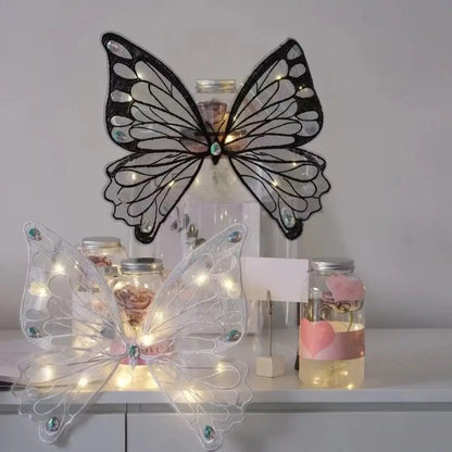 Glowing Butterfly Wings Pet Accessory