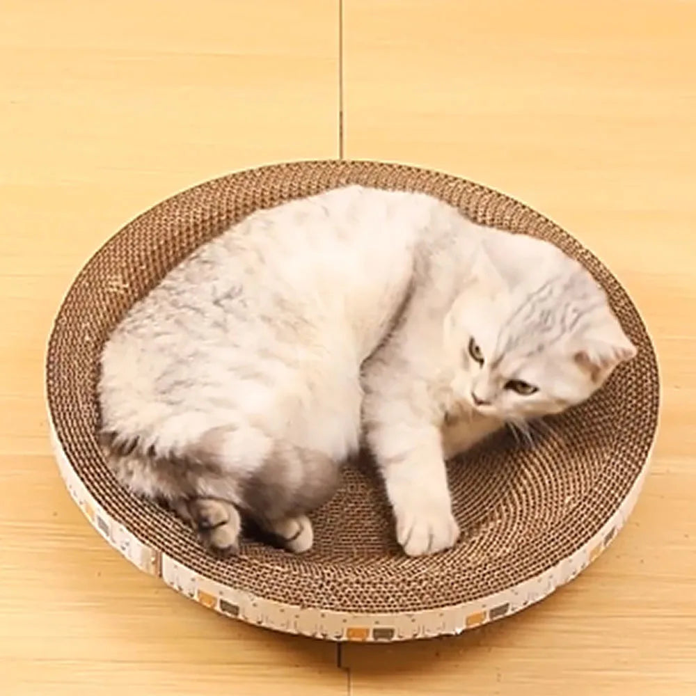 Bowl-Shaped Cardboard Cat Scratcher
