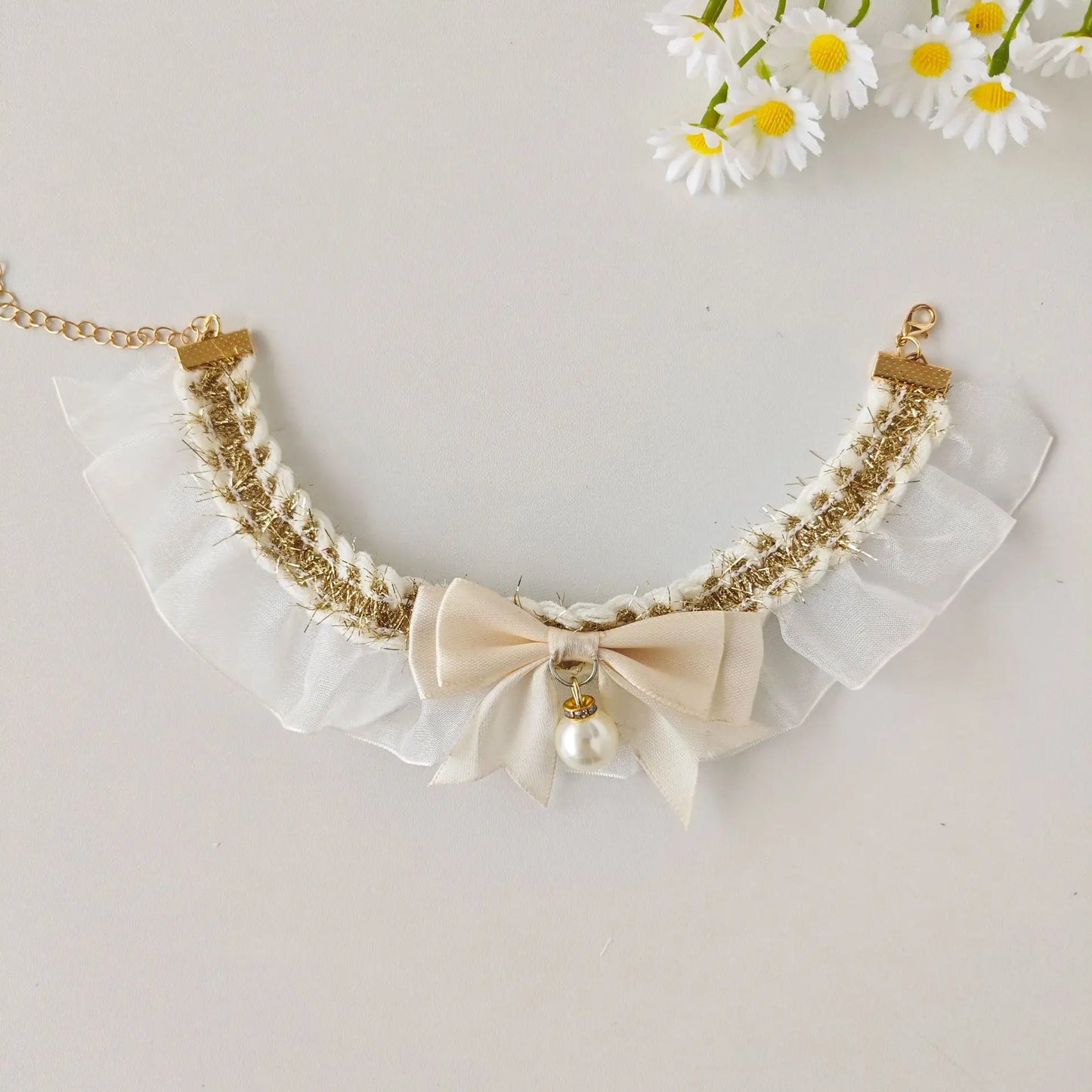Lace Bow Bib Collar for Cats & Dogs