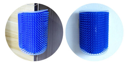 Wall-Corner Cat Massage Brush