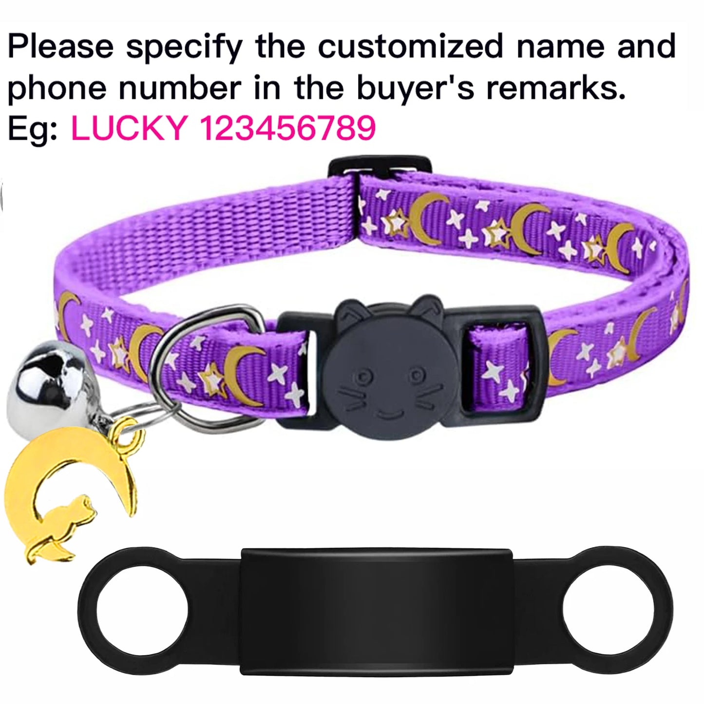 Personalised Glow Cat Collar with ID