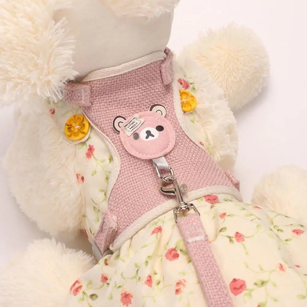 Breathable Step-In Dog Harness & Leash