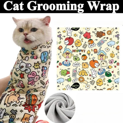 Cat Grooming Swaddle Wrap
