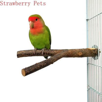 Natural Wood Branch Bird Perch