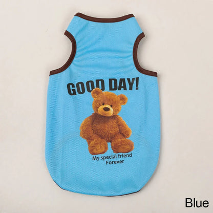 Bear-Print Dog & Cat Tee