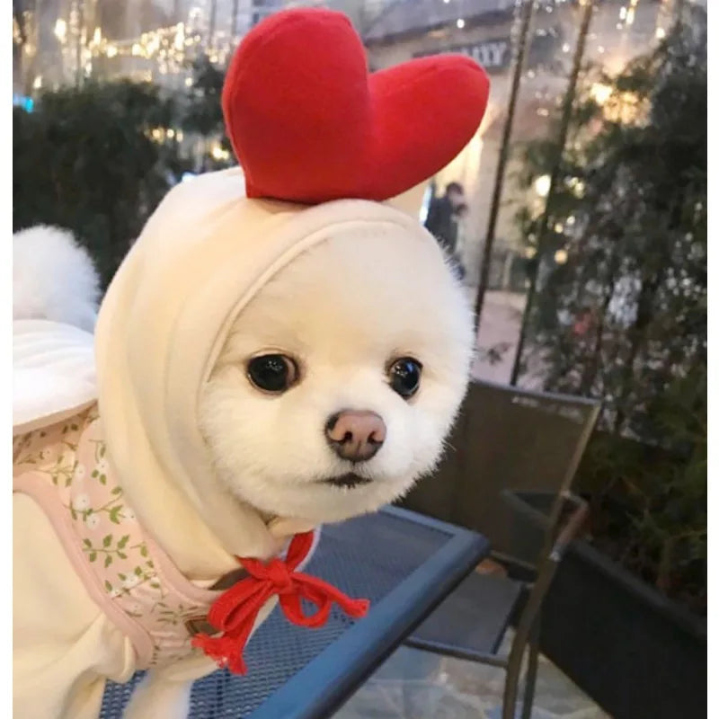 Cute Dog Hoodie Pet Fruit Clothes Funny Cat Coats with Hat Halloween Cosplay Costume Dogs Hooded Sweatshirt for Puppies