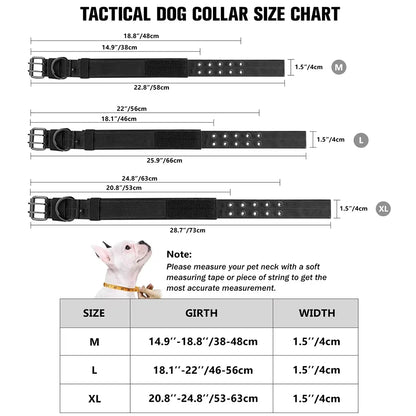 Military-Style Adjustable Dog Collar