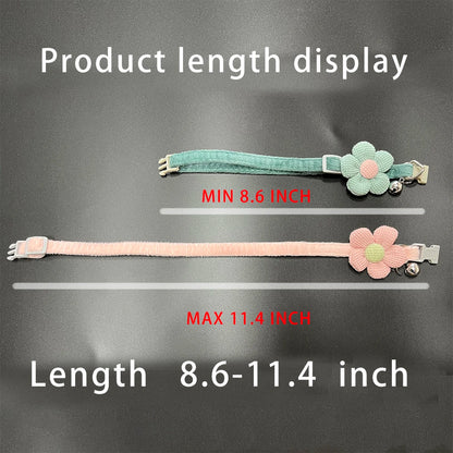 Flower Cat Collar with Bell