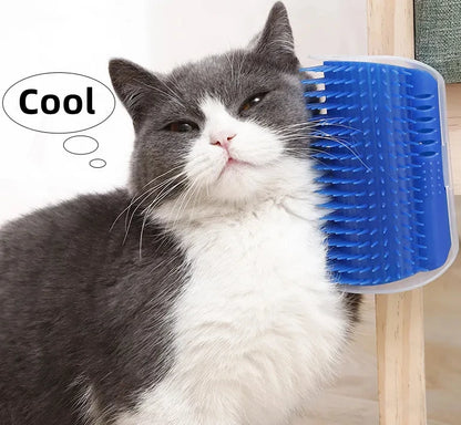 Wall-Corner Cat Massage Brush