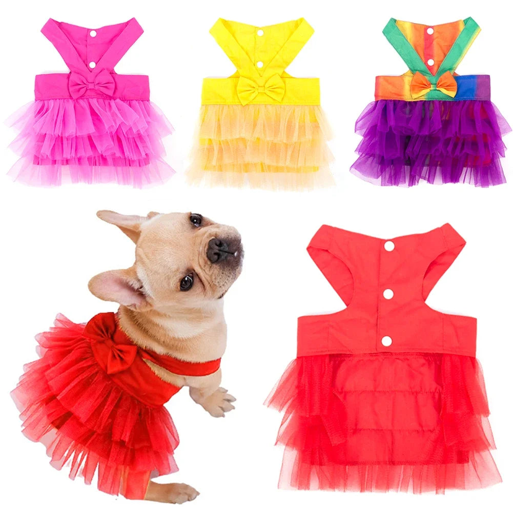 Soft Lace Princess Dog Dress