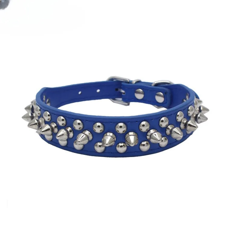 Spiked Leather Dog Collar