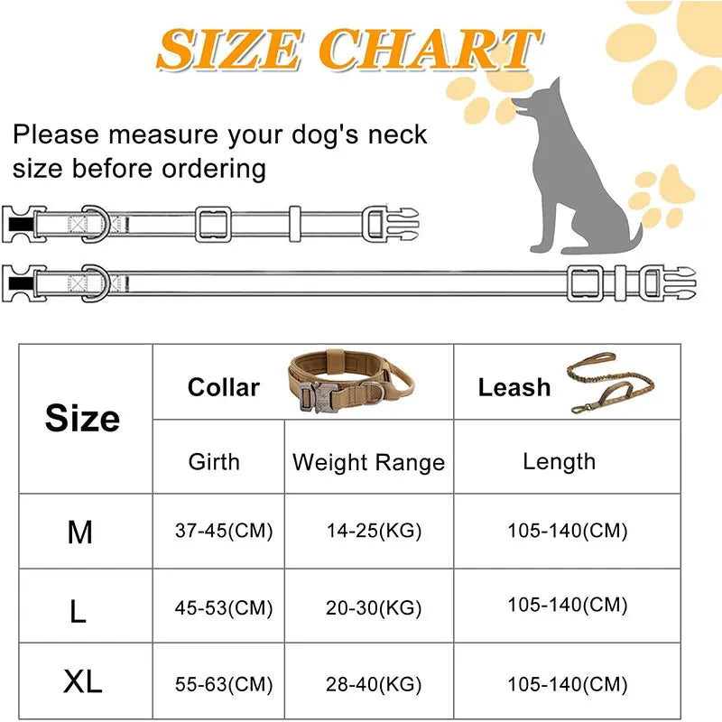 Tactical Dog Collar with Control Handle