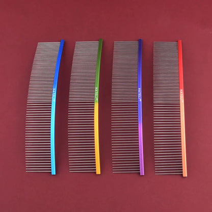 Curved Stainless Steel Pet Comb