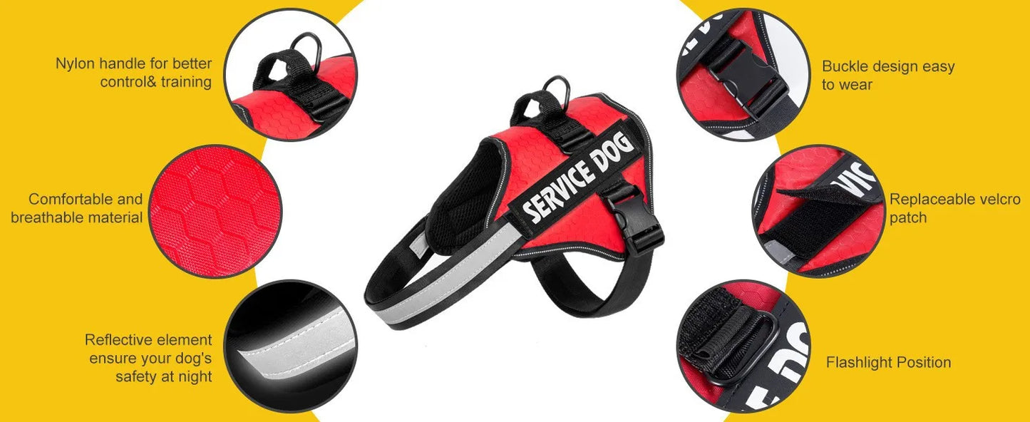 Chest-Strap Dog Vest Harness