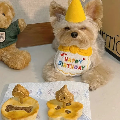 Dog Birthday Hat & Bandana Set