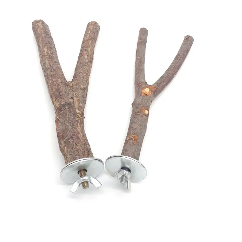 Natural Wood Branch Bird Perch
