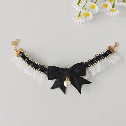 Lace Bow Bib Collar for Cats & Dogs