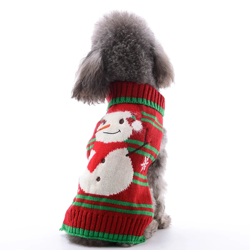 Christmas Deer Knit Dog Sweater