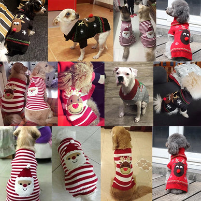 Christmas Deer Knit Dog Sweater