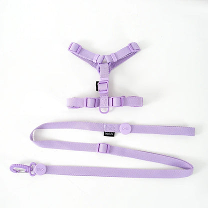 Macaron Dog Harness, Collar & Leash Set