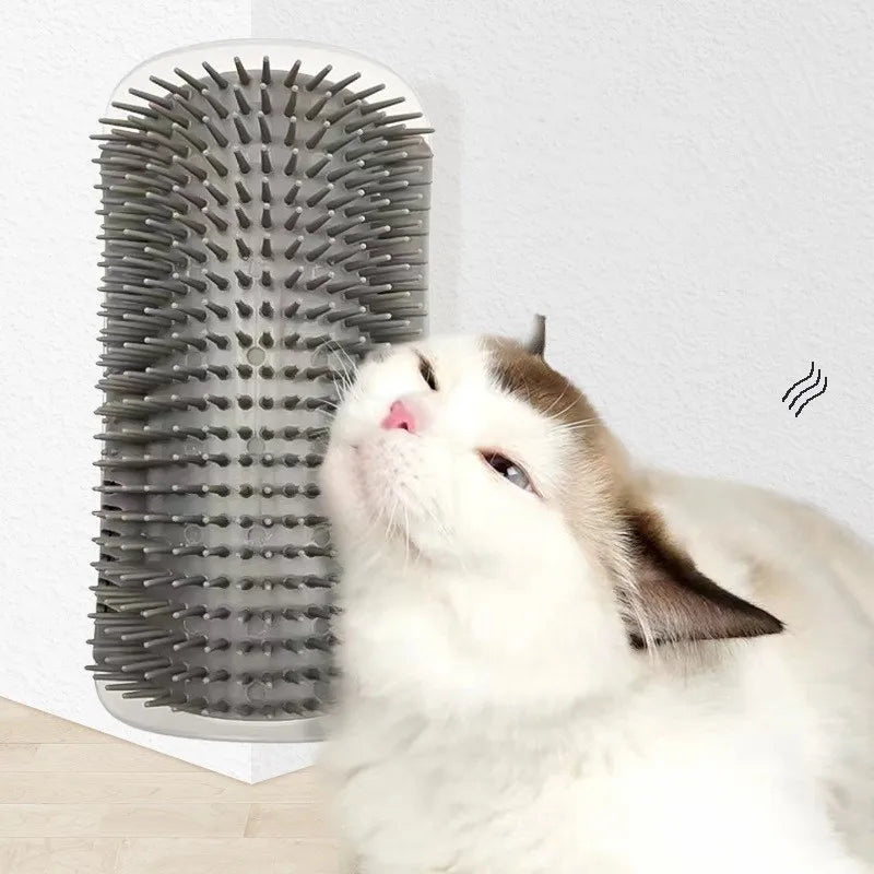 Wall-Corner Cat Massage Brush