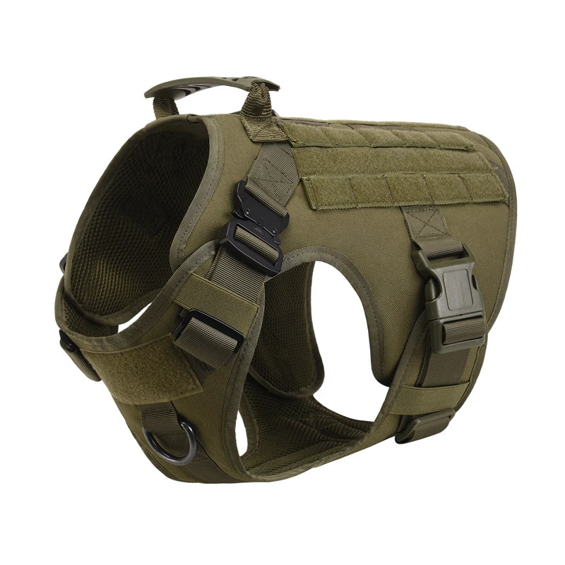 Tactical Dog Vest Harness & Leash Set