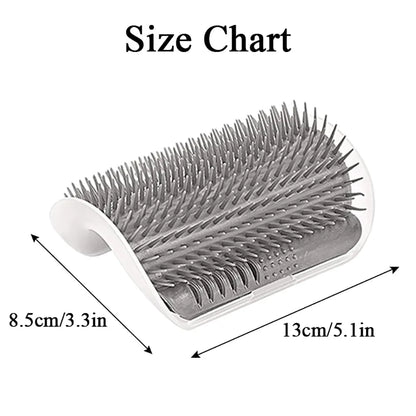 Wall-Corner Cat Massage Brush