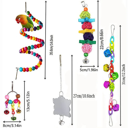Bird Cage Toy Set (7pc)