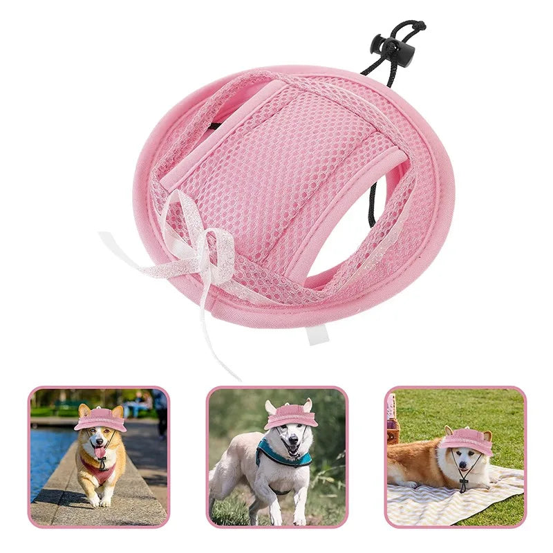 Dog Sun Hat with Ear Holes