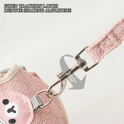 Breathable Step-In Dog Harness & Leash