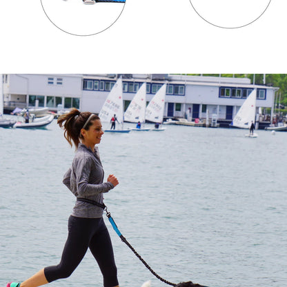Hands-Free Dog Leash with Waist Belt