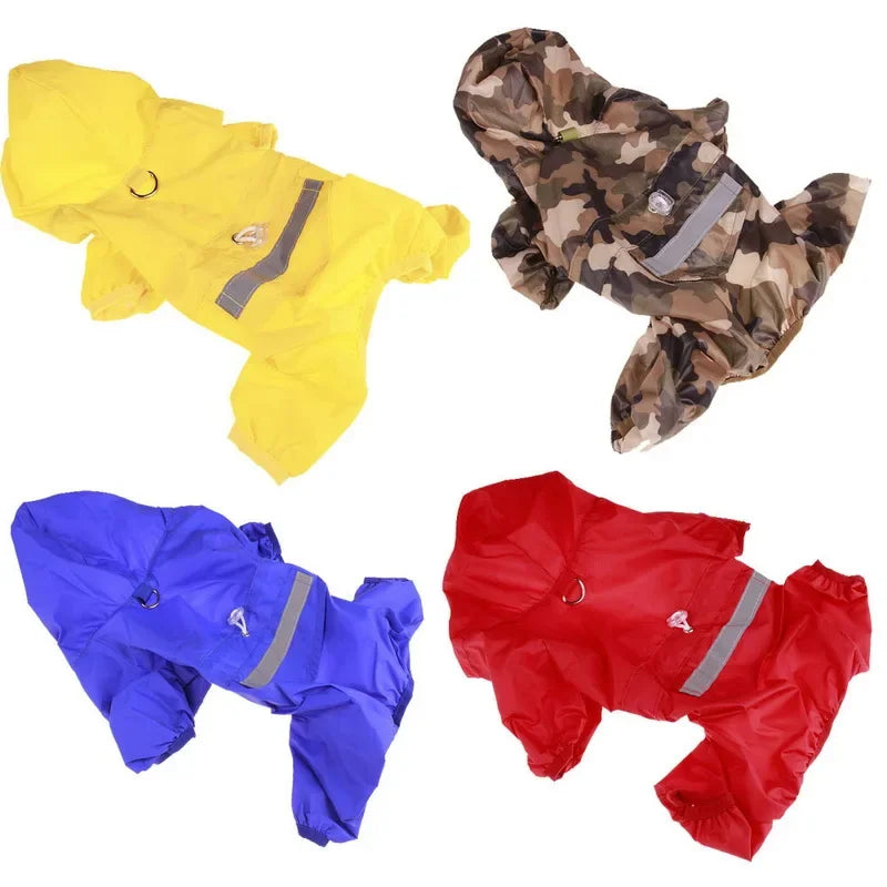 Reflective Waterproof Dog Raincoat