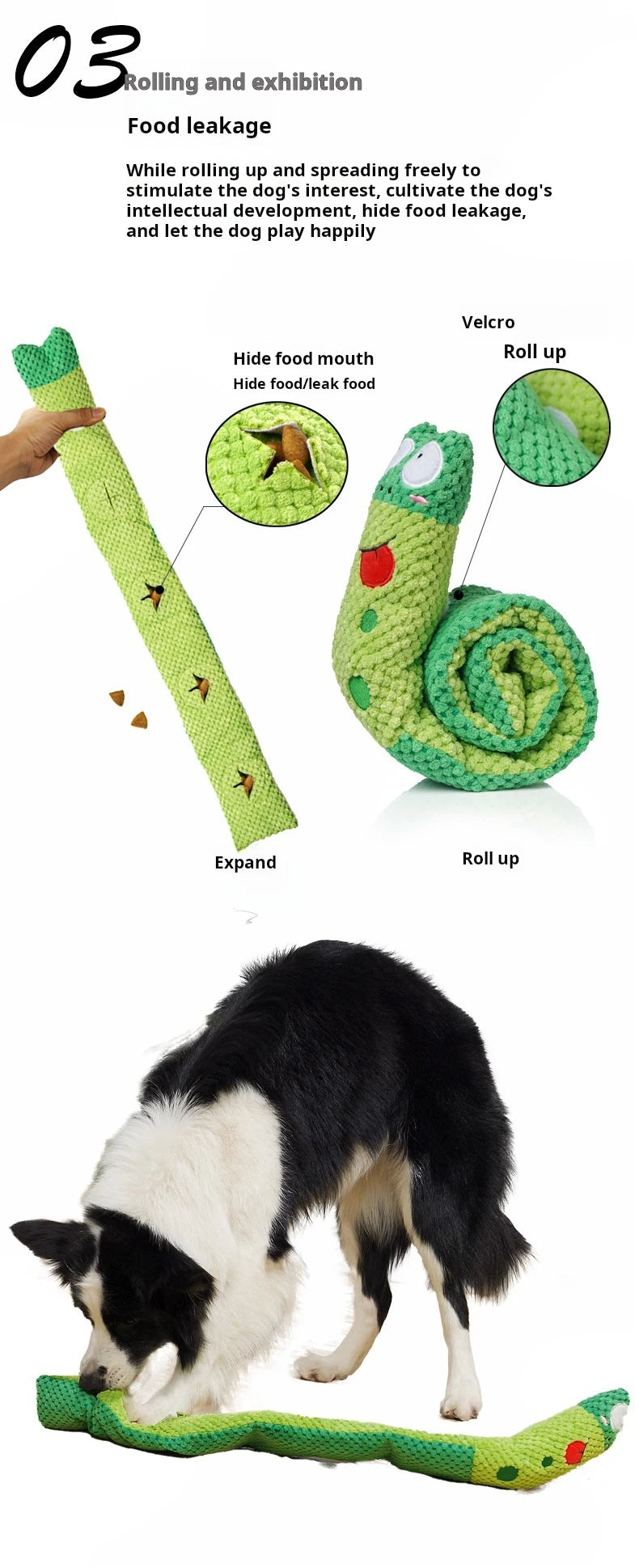 Snail Puzzle Squeaky Dog Toy