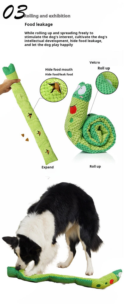 Snail Puzzle Squeaky Dog Toy