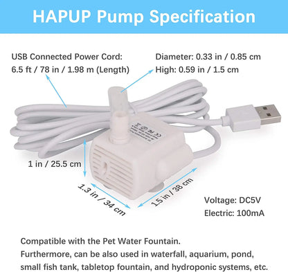 Cat Fountain Replacement Pump