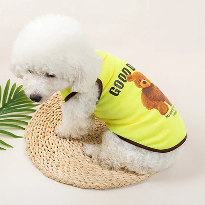 Bear-Print Dog & Cat Tee