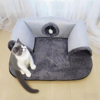 U-Shaped Cat Tunnel Bed