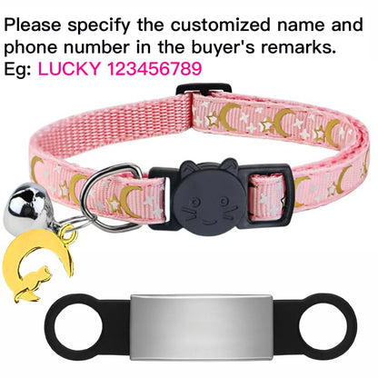 Personalised Glow Cat Collar with ID