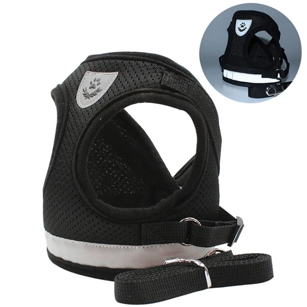 Reflective Escape-Proof Cat Harness Set
