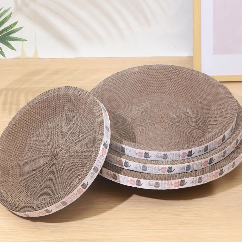 Bowl-Shaped Cardboard Cat Scratcher