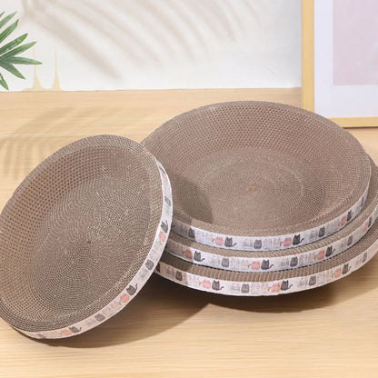Bowl-Shaped Cardboard Cat Scratcher