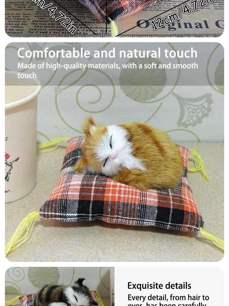 Plush Simulation Cat Cushion