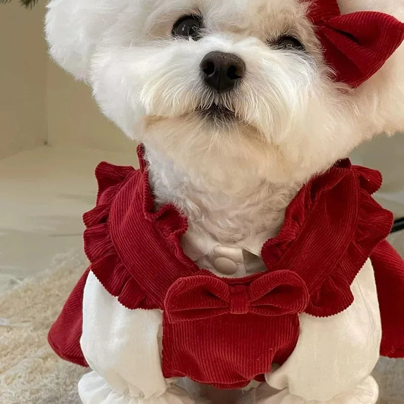 Christmas Princess Dog Dress