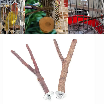 Natural Wood Branch Bird Perch