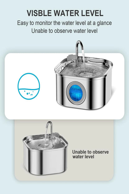 Stainless Steel Pet Water Fountain