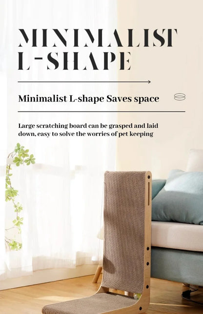 L-Shaped Cardboard Cat Scratcher